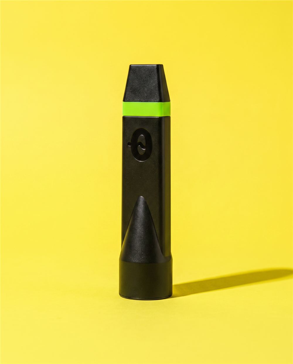 CAPNOS Zero flavored-air device on a yellow background