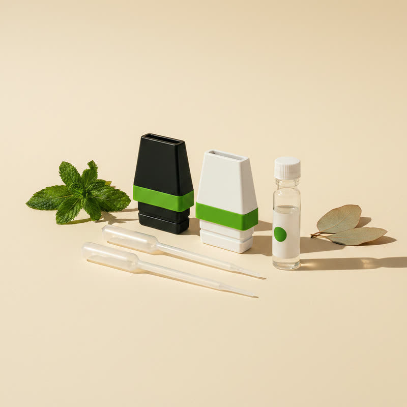 CAPNOS Mint flavor cap pack with mint sprigs